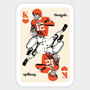 Cincinnati Bengals King of Hearts Sticker